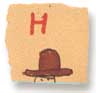 Holly Duthie's drawing of a letter when she was five years old.